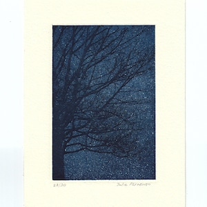 Chêne, eau-forte et aquatinte