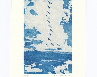 Birds, etching&aquatint