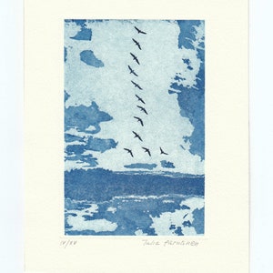 Birds, etching&aquatint