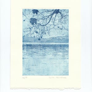 Blue autumn, etching&aquatint