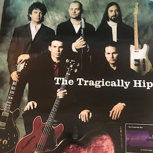 Tragically Hip ORIGINAL Record Store Promotional Poster 2002 Album Release for In Violet Light