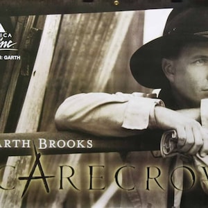 GARTH BROOKS Original Scarecrow Album Promo Poster from 2001