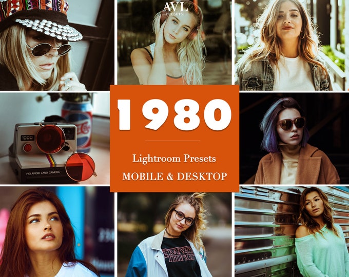 7 STRANGER THINGS Lightroom Presets 1980s VIBE Mobile & Desktop Presets