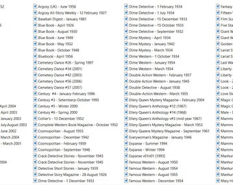 資料価値あり！アメリカのパルプ・マガジンのチェックリスト SF雑誌の歴史 パルプマガジンの饗宴 (キイ・ライブラリー) | マイク