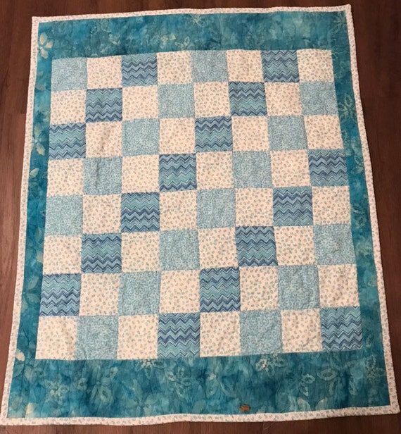 Baby Blue Quilt Etsy