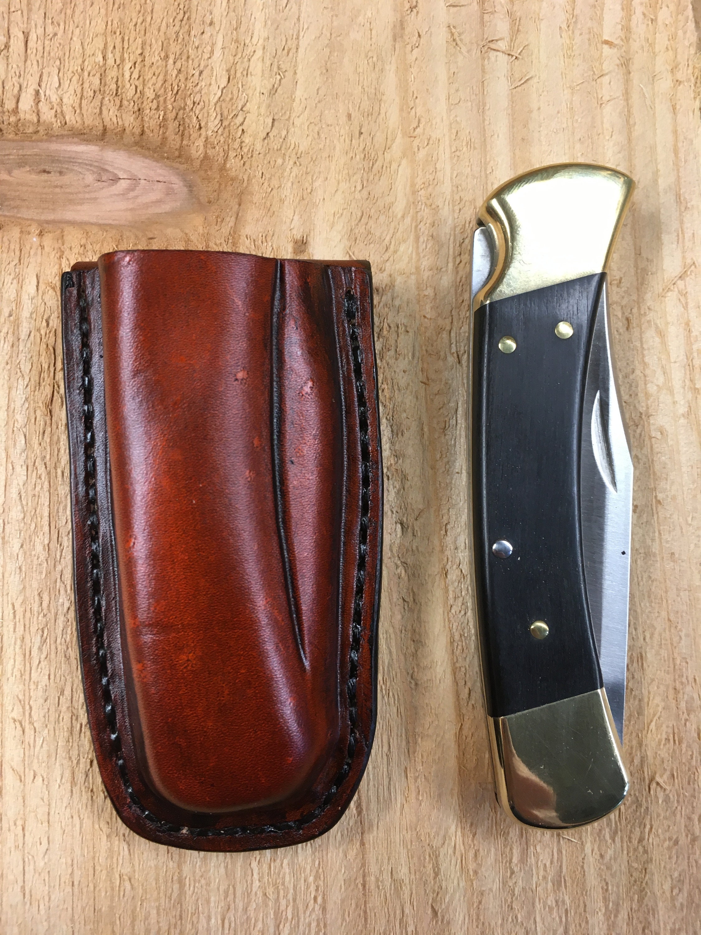 Buck 110 Leather Friction Fit Knife Sheath EDC Knife Made in Etsy.de