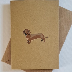 Hund Grußkarte: Sausage Dog
