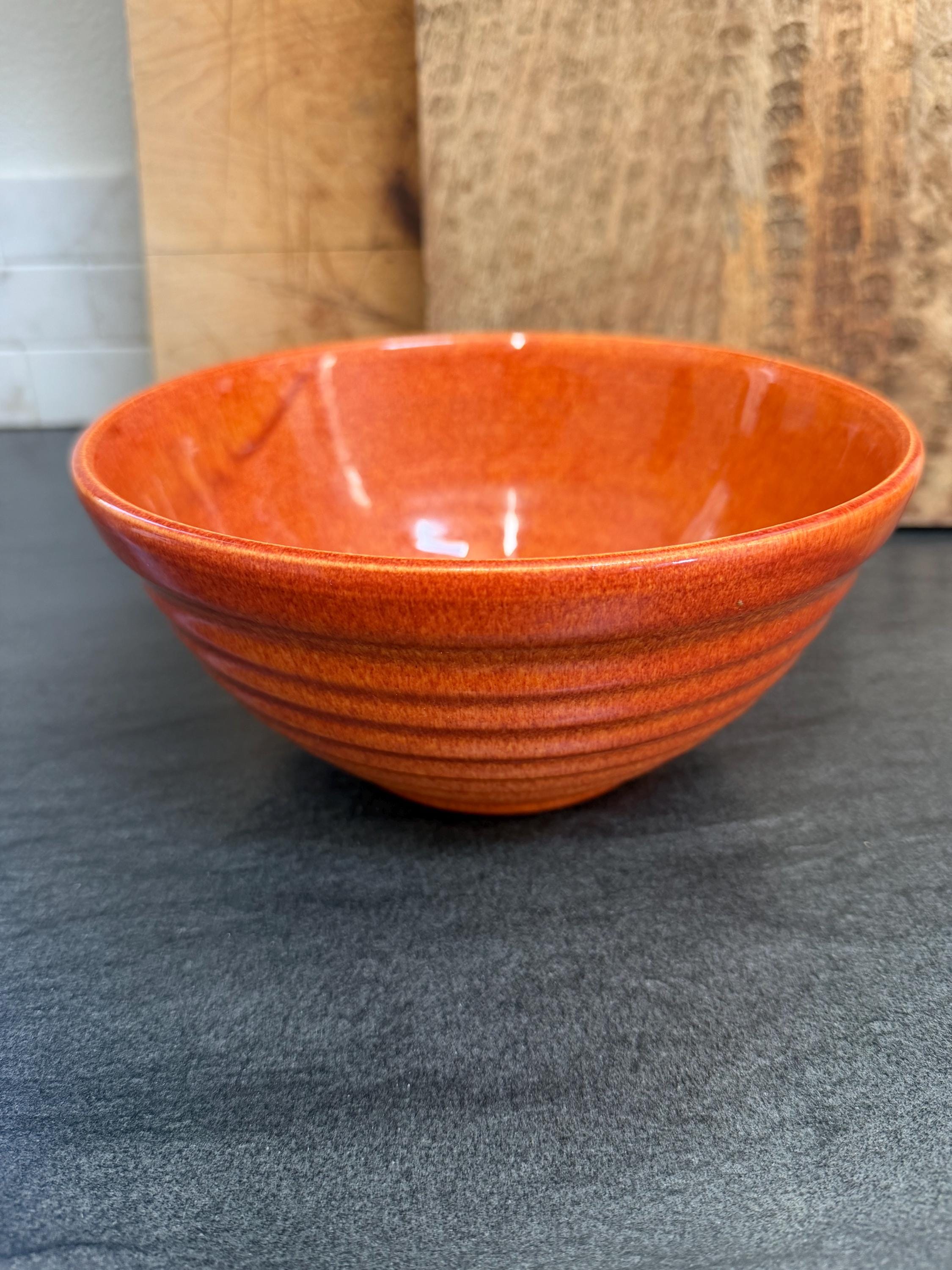 Orange Bauer Bowl - Etsy