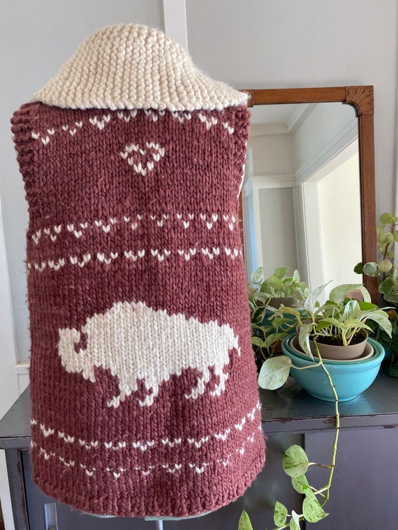 Handmade, vintage sweater vest.