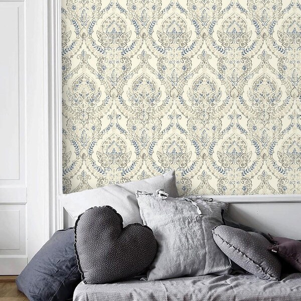 Damask Wallpaper Etsy Canada