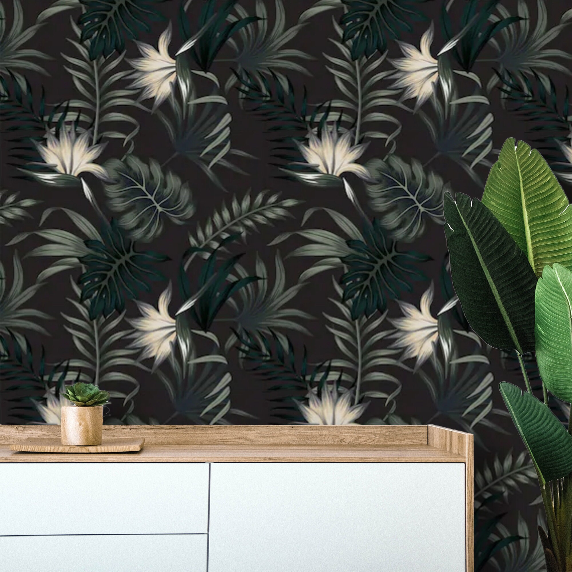 Wallpaper Tropical Rainforest Peel and Stick Self Adhesive | Etsy