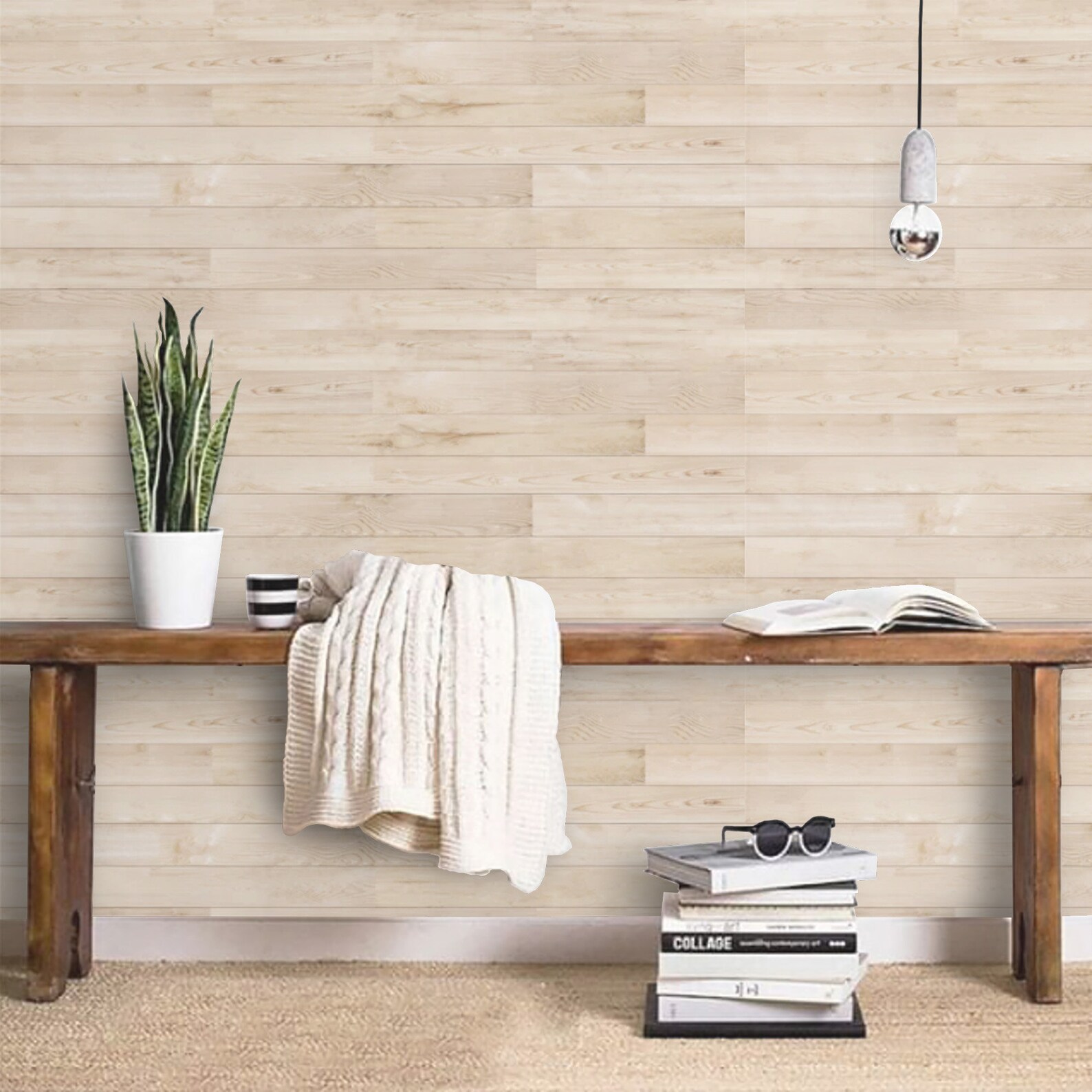 Wood Wallpaper Shiplap Rustic Farmhouse Peel and Stick | Etsy