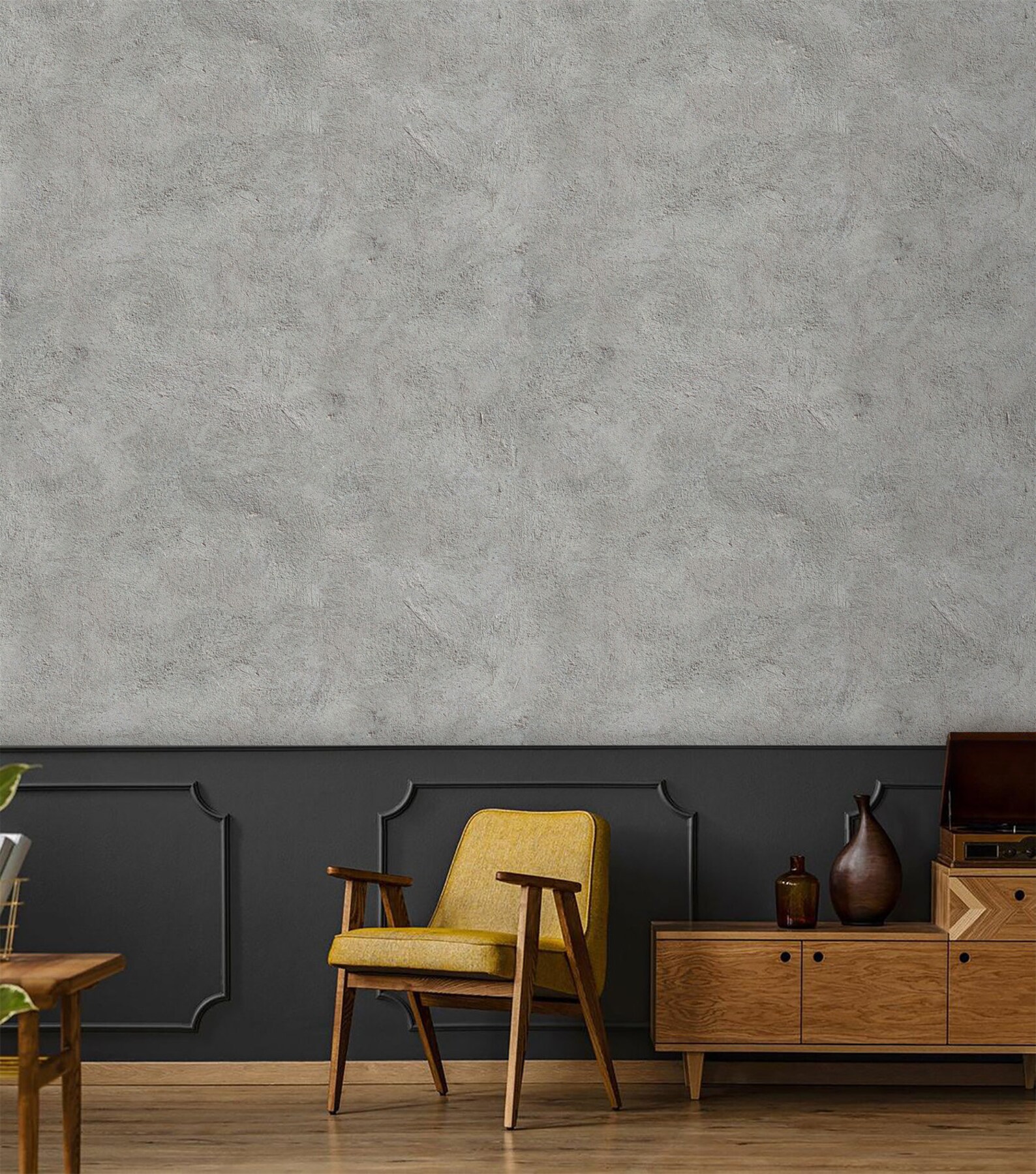 Concrete Wallpaper Mural Peel and Stick Removable or Etsy