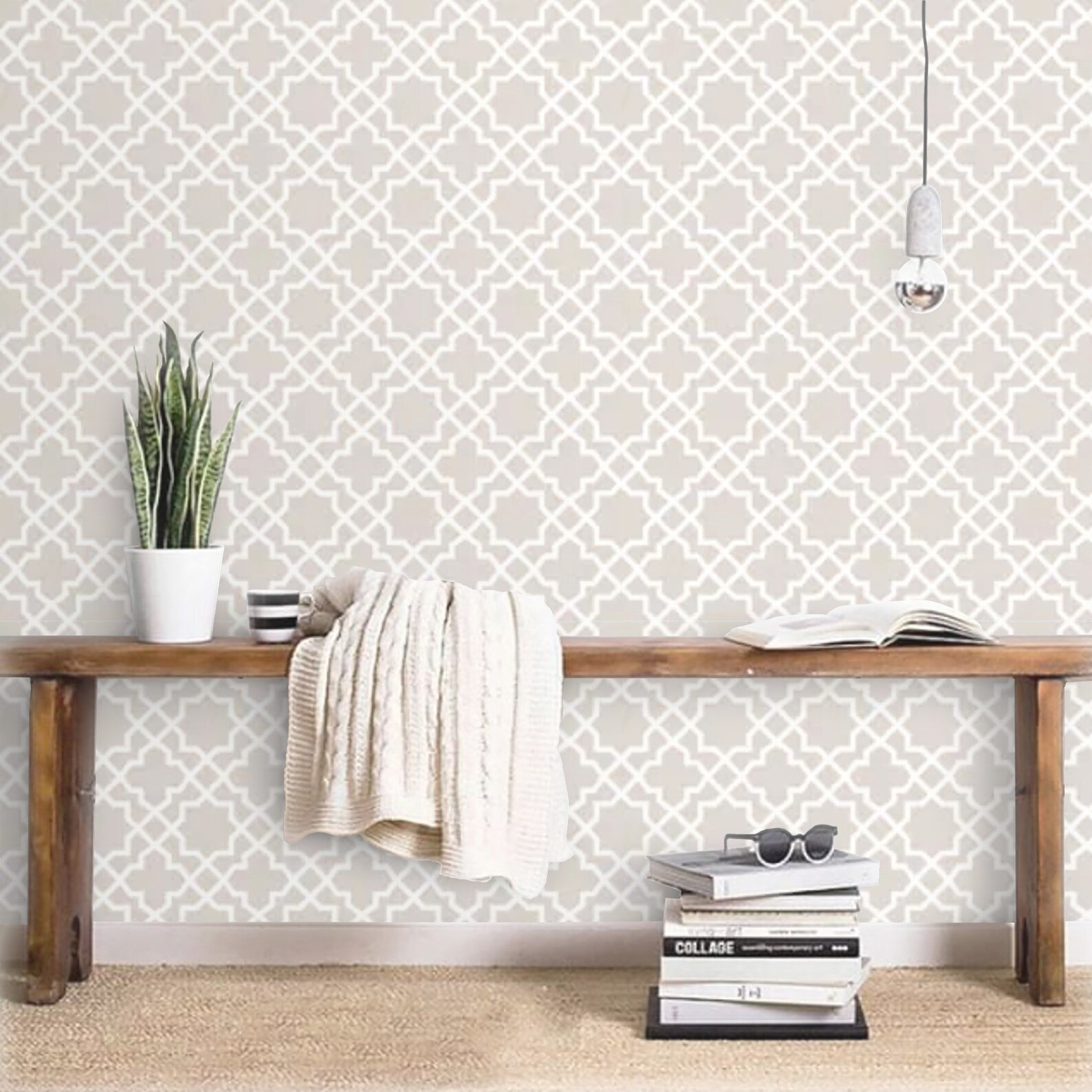 Wallpaper Minimalist Neutral Tones Peel and Stick Wall Paper | Etsy