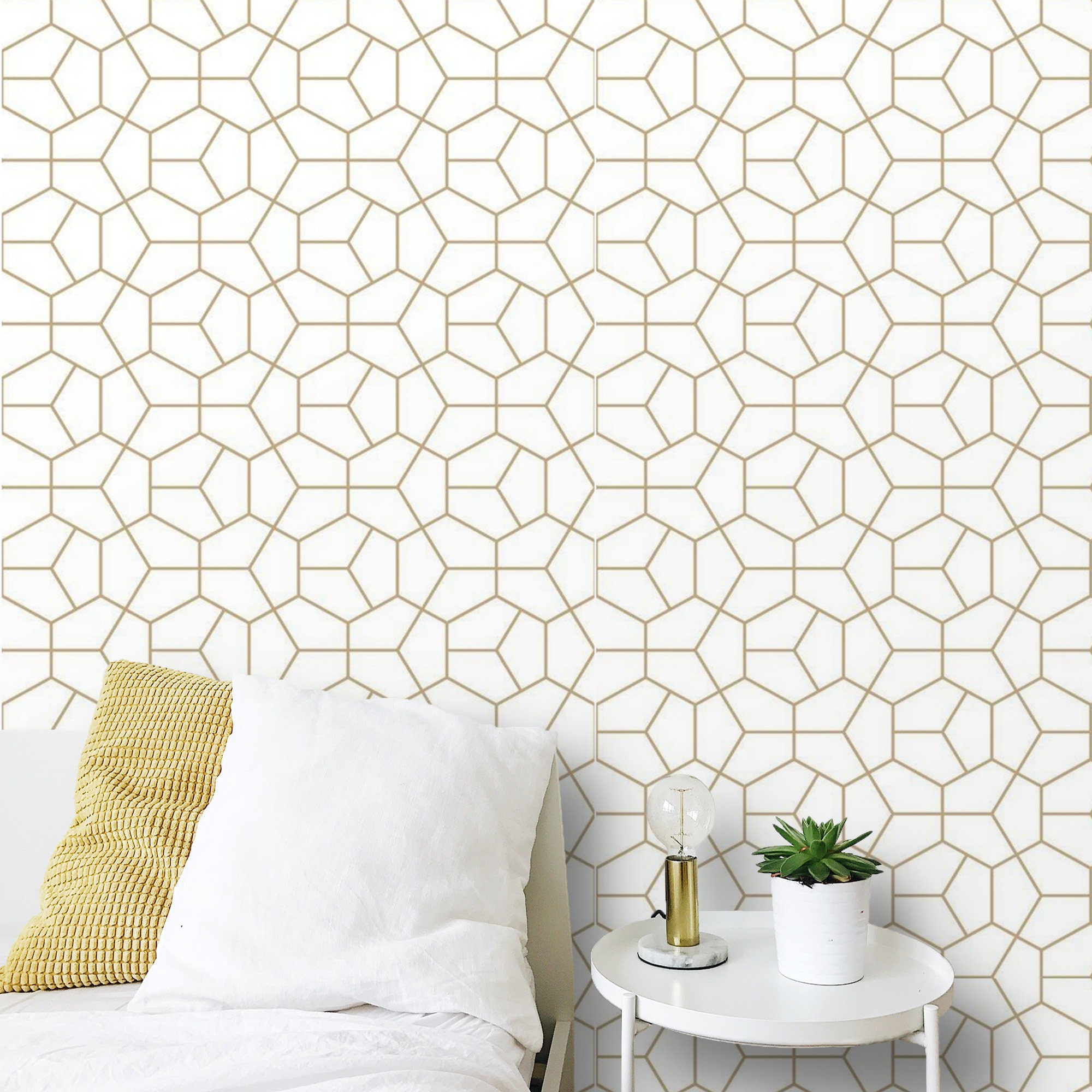 Peel and Stick Wallpaper Minimalist Geometric Self Adhesive | Etsy