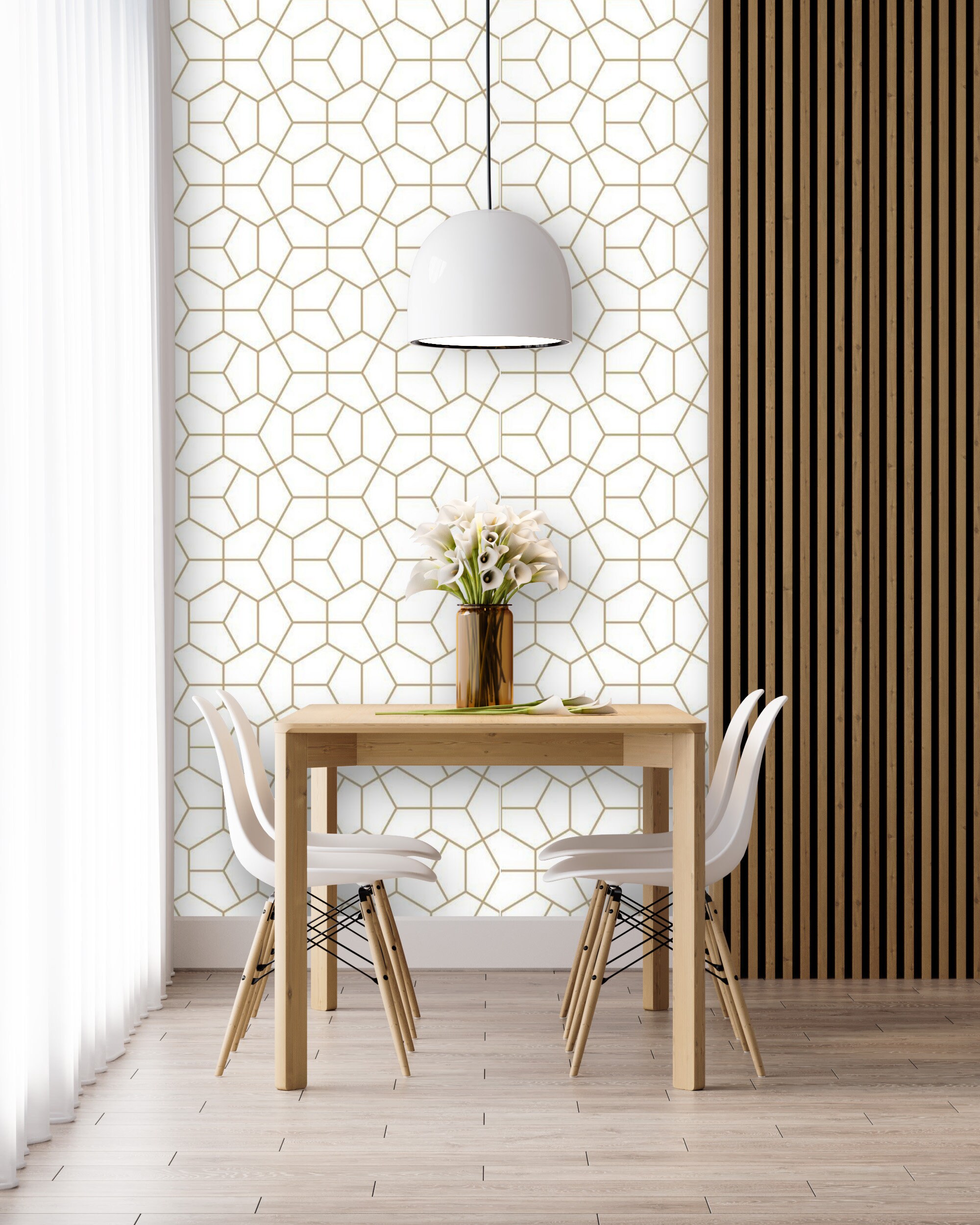 Peel and Stick Wallpaper Minimalist Geometric Self Adhesive | Etsy