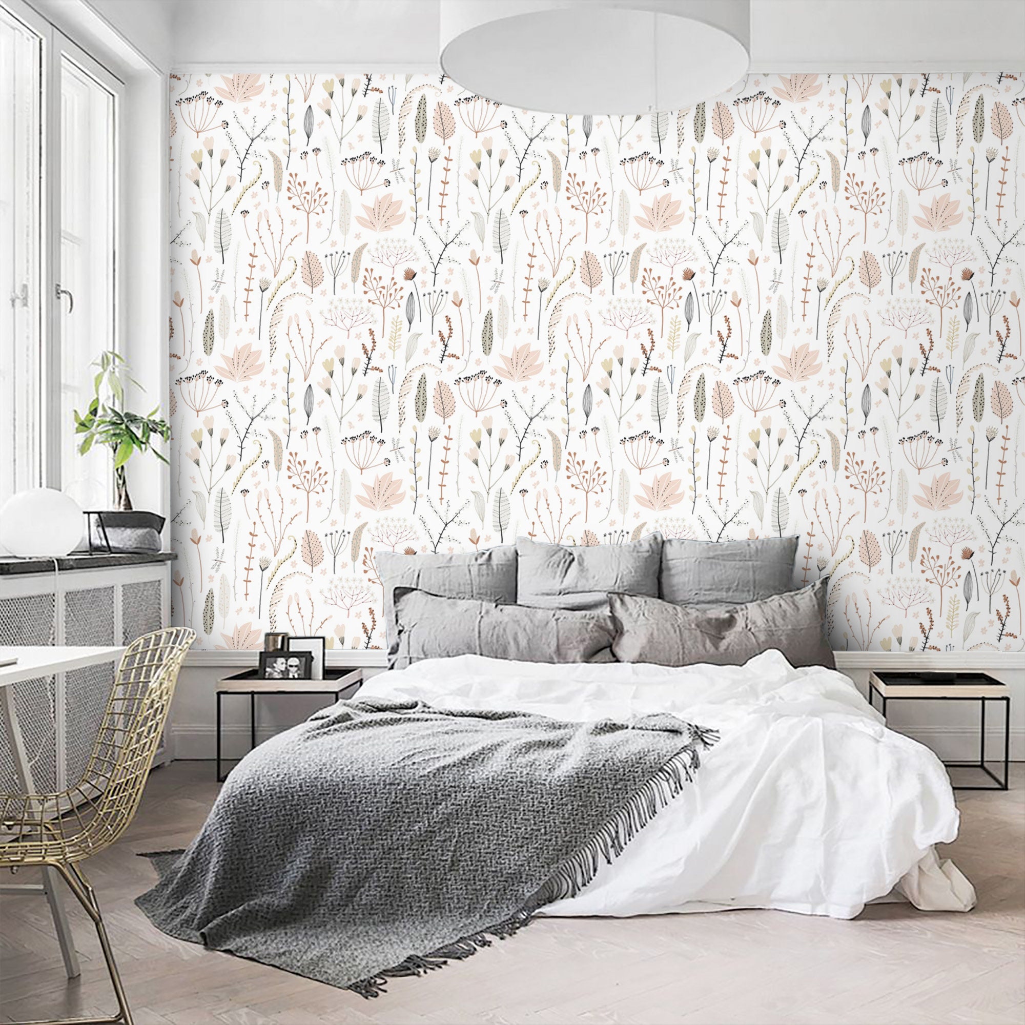 3D Conspicuous Flower 2548 Wall Paper Print Decal Deco Wall  Mural Self-Adhesive Wallpaper AJ US Lv (Woven Paper (Need Glue), 【 82”x58”】  208x146cm(WxH)) : Tools & Home Improvement