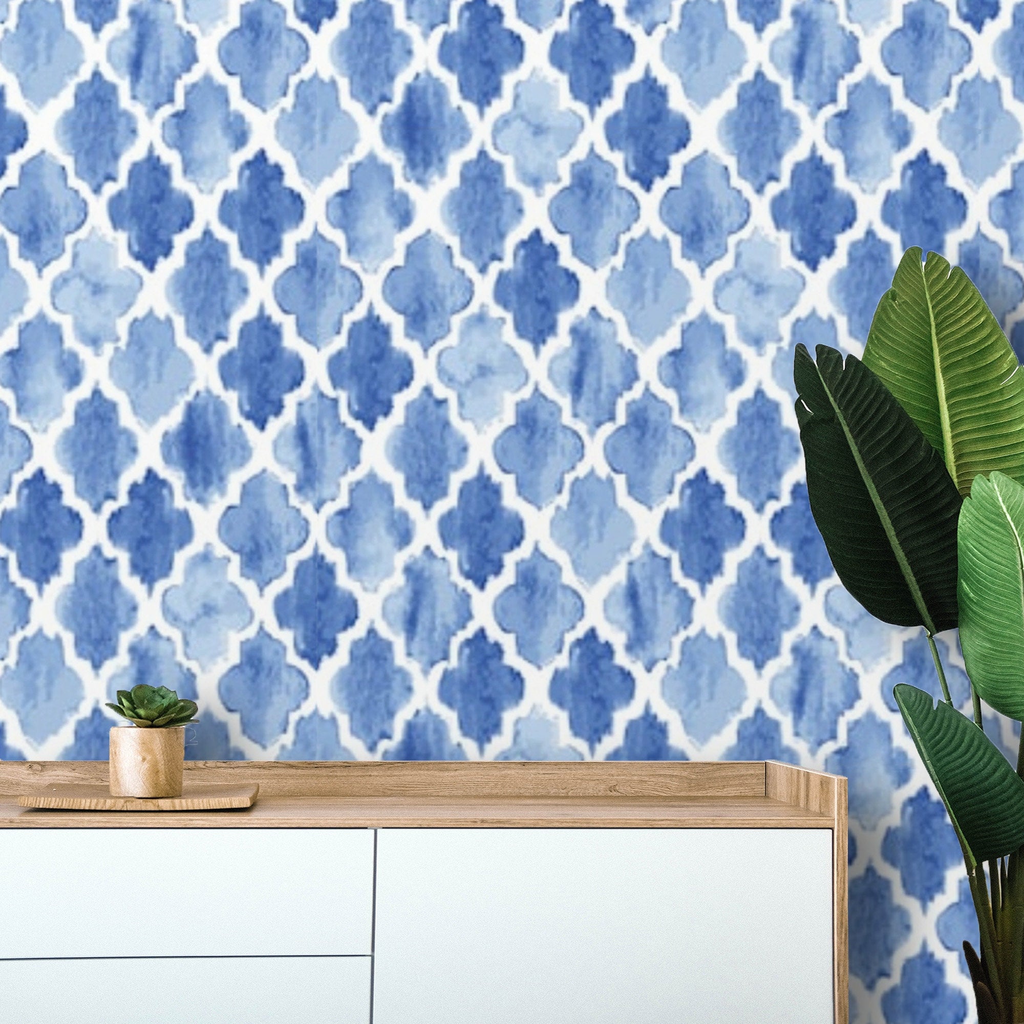 Wallpaper Moroccan Style Removable Peel and Stick or | Etsy