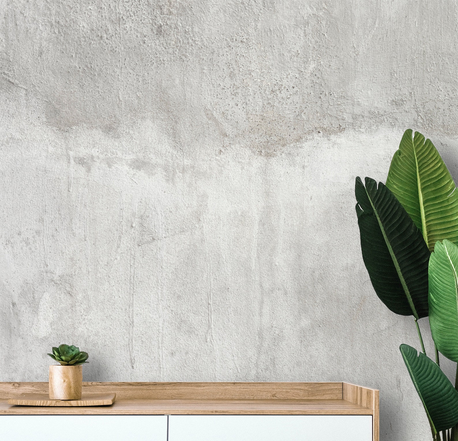 Removable Concrete Cement Wallpaper Mural Peel and Stick Etsy