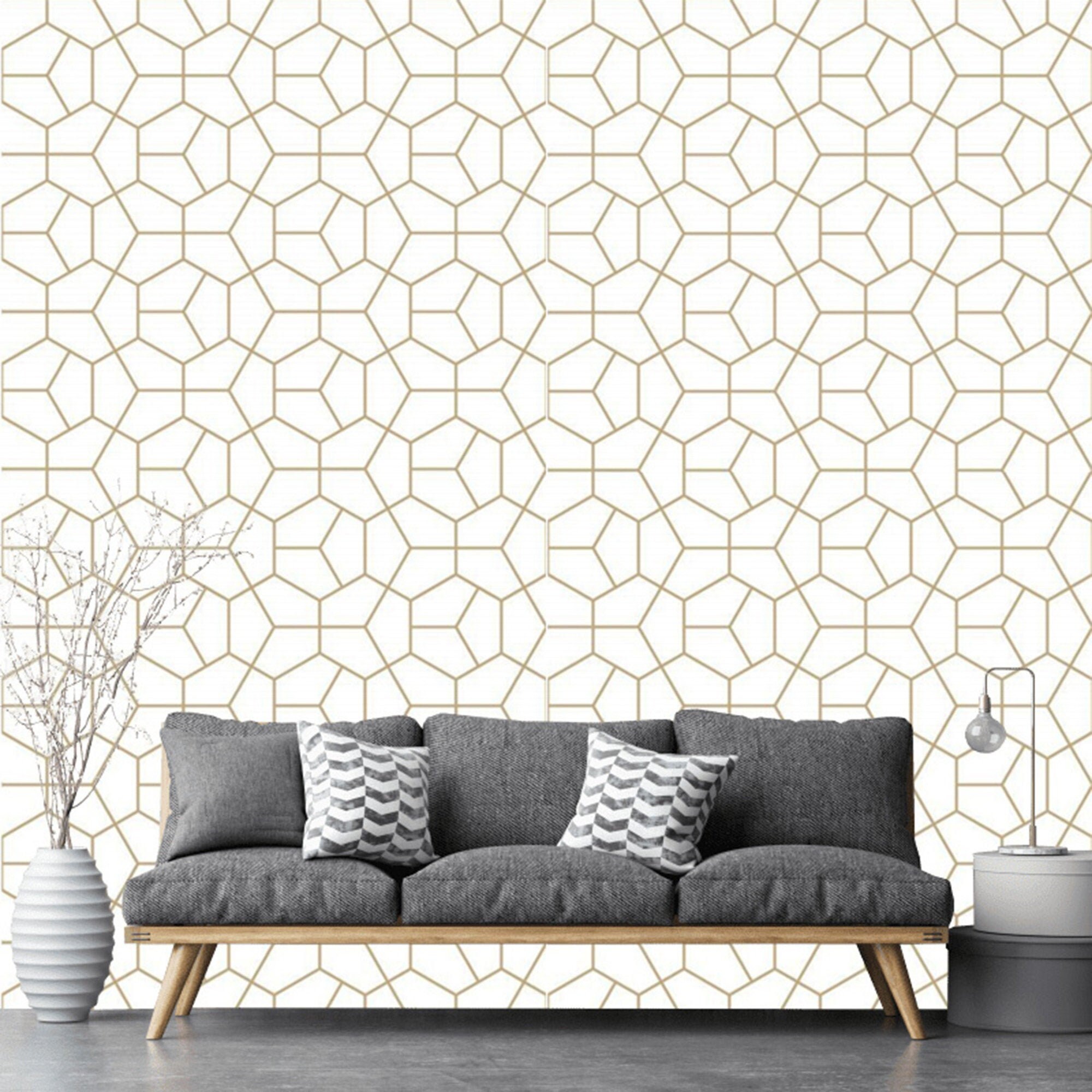 Peel and Stick Wallpaper Minimalist Geometric Self Adhesive | Etsy