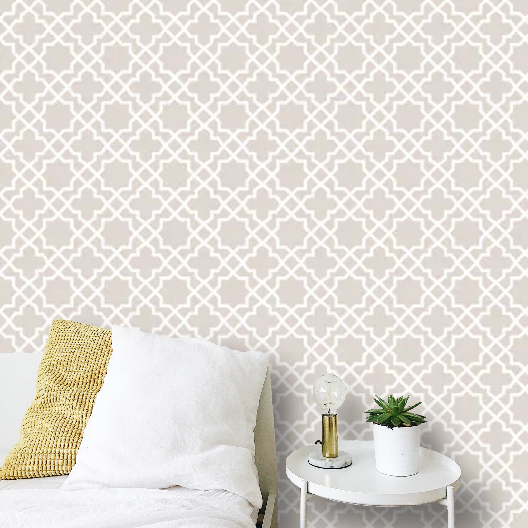 Wallpaper Minimalist Neutral Tones Peel and Stick Wall Paper | Etsy