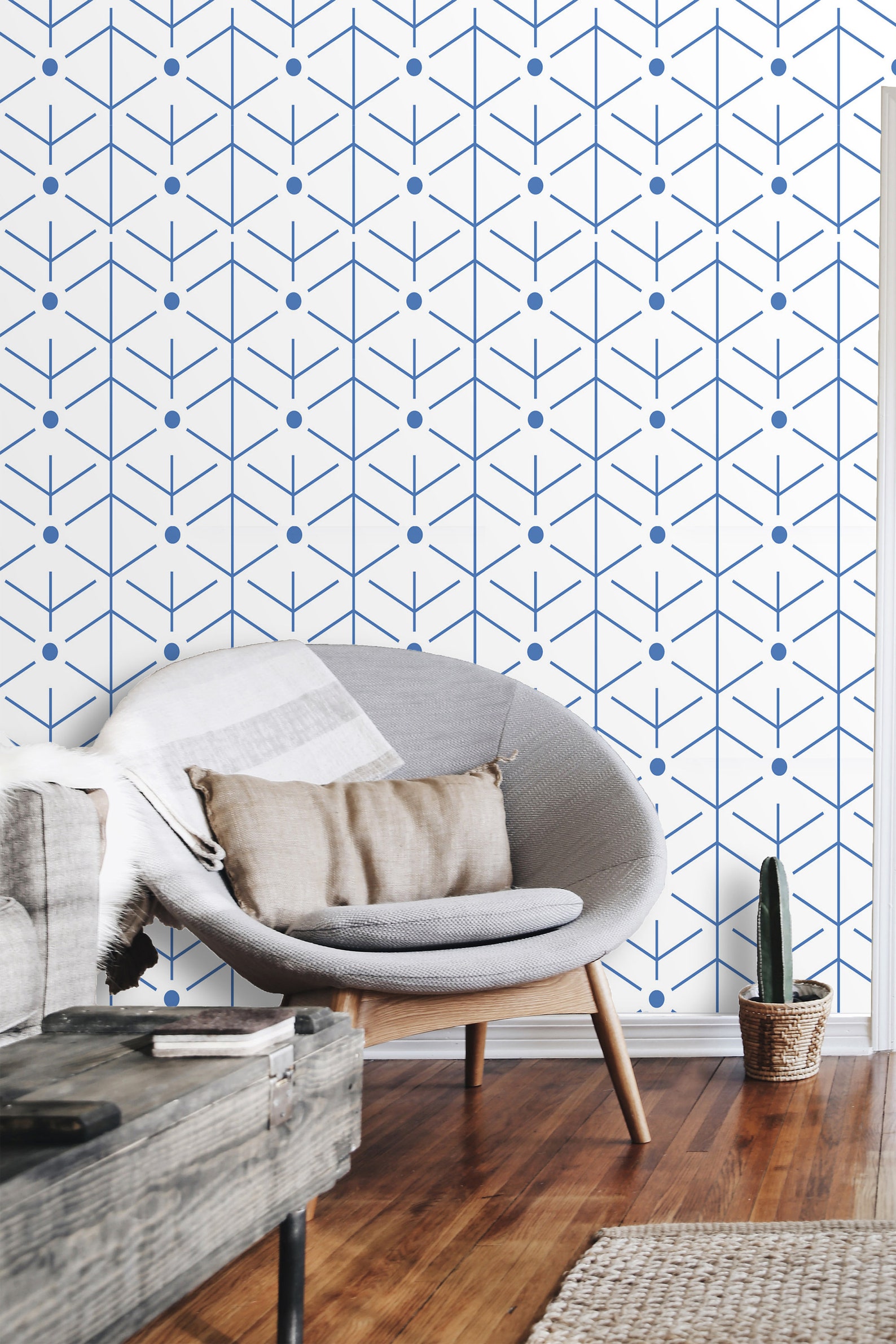 Removable Wallpaper Modern Scandinavian Minimalist Style Peel | Etsy
