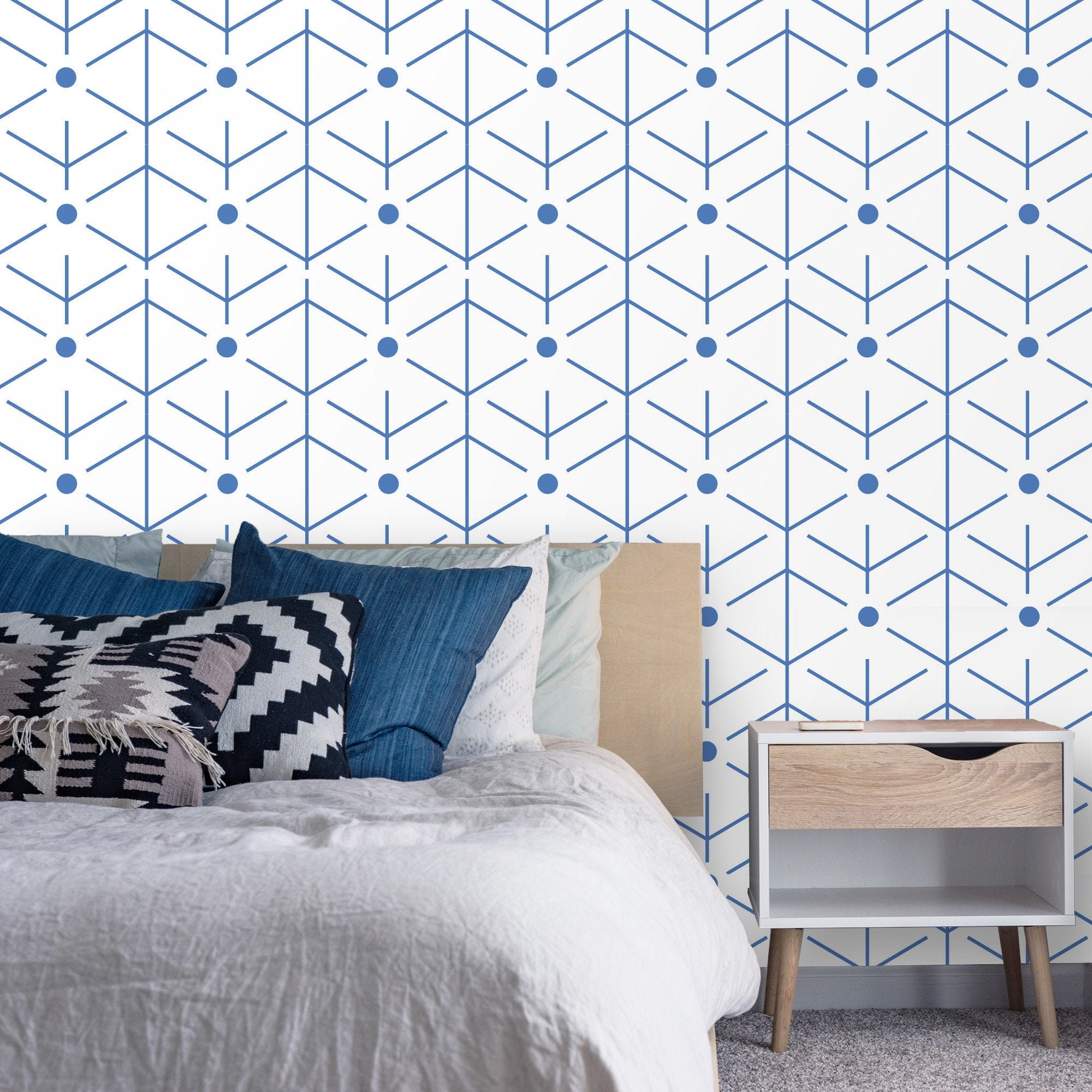Removable Wallpaper Modern Scandinavian Minimalist Style Peel | Etsy