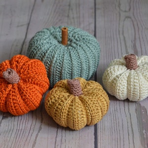 Crochet Pumpkins, Fall Decor, Pumpkin Decoration, Autumn Decoration, Pumpkins, Halloween image 1