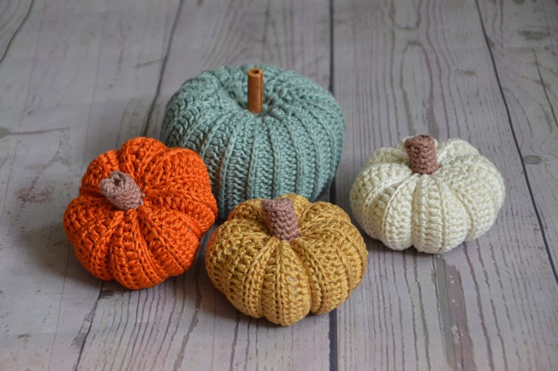 Crochet Pumpkins, Fall Decor, Pumpkin Decoration, Autumn Decoration, Pumpkins, Halloween image 1