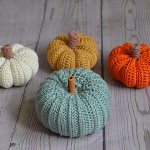 Crochet Pumpkins, Fall Decor, Pumpkin Decoration, Autumn Decoration, Pumpkins, Halloween image 4
