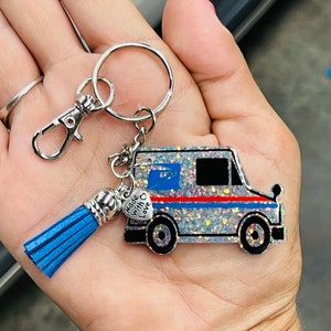 Mail Truck Keychain