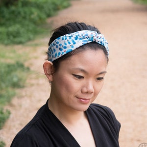 Turban Head Wrap Twist Headband with Wire | Blue Sea Slug