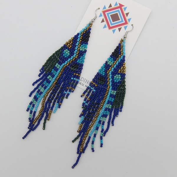 New Modern Boho Native American Style Seed Bead Earrings Handmade Free Shipping Great New Colors Ethnic Earrings Woven Beads