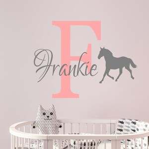 Cheval Decalque De Cheval De Pepiniere Poney Citation Mots Etsy