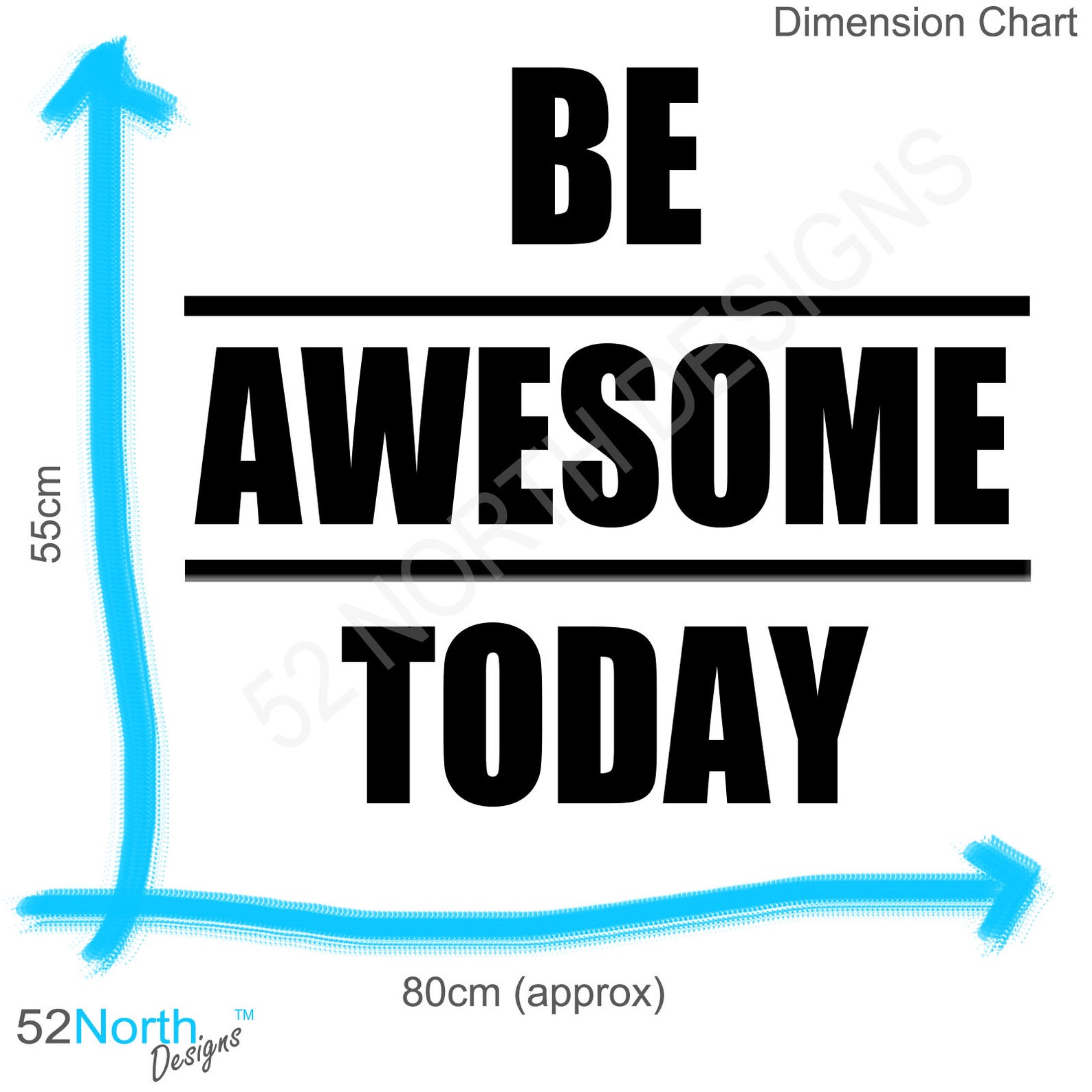 Be Awesome Today Inspirational Quote Wall Sticker Transfer - Etsy