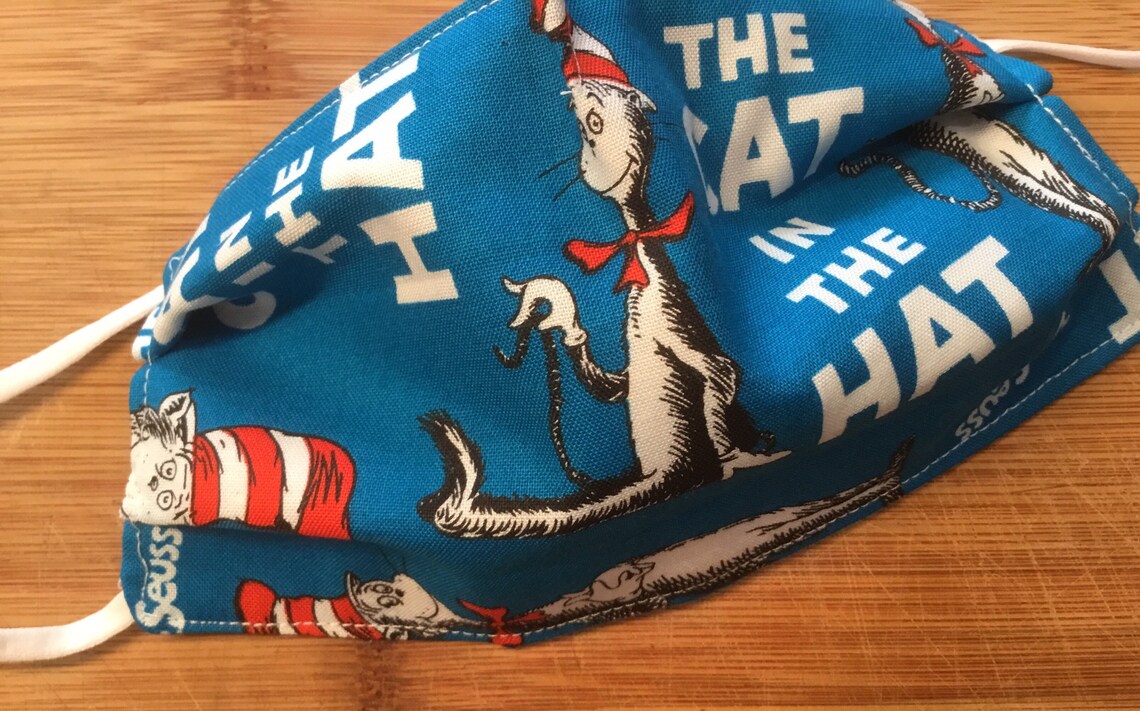 Cat In The Hat Mask Child or Toddler Etsy