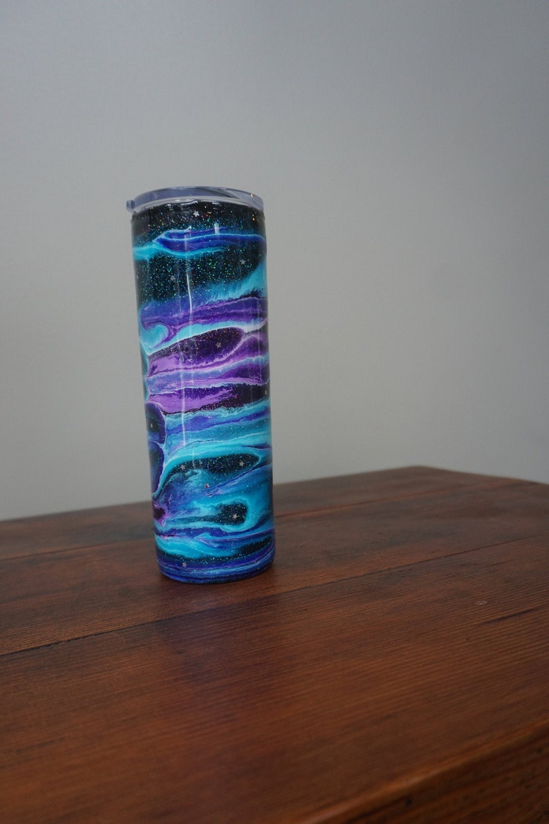 Alcohol Ink Epoxy Tumbler Etsy