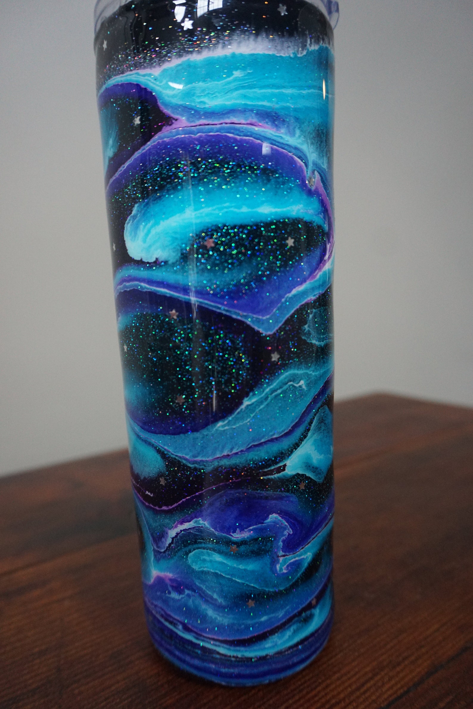 Alcohol Ink Epoxy Tumbler Etsy