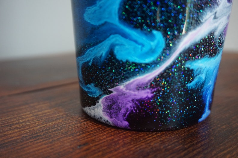 Customizable Glitter Alcohol Ink Tumbler Etsy