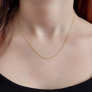 Goldkette Halskette, Zierliche Kette, Kette für Ihn, Kette für Kinder, Kette für unisex