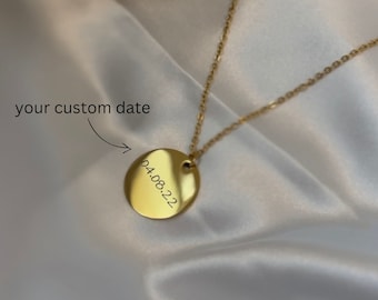Custom Year Necklace, Birth Year Necklace, Year Necklace, Birthday Necklace, Numbers Necklace, Date Necklace For Women, Anniversary Necklace