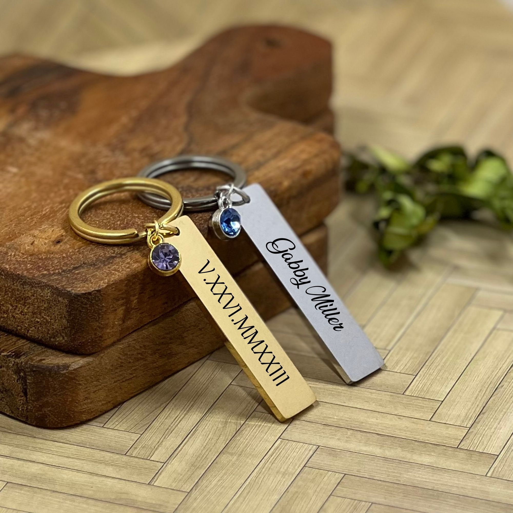 Custom Name Birth Flower Keychain, Customized Birthday Gift for Mom ...