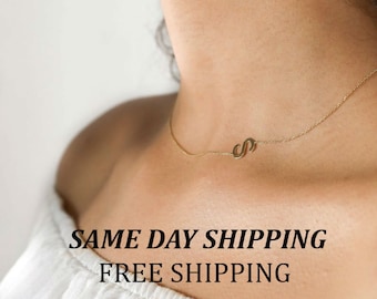 14K Gold Initial, Christmas Gift for her