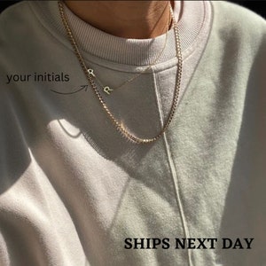 Collar inicial, collar de letras, collar de oro, collar de nombre personalizado, regalos para la esposa, regalos para mamá, regalo para mamás, regalo de cumpleaños para ella