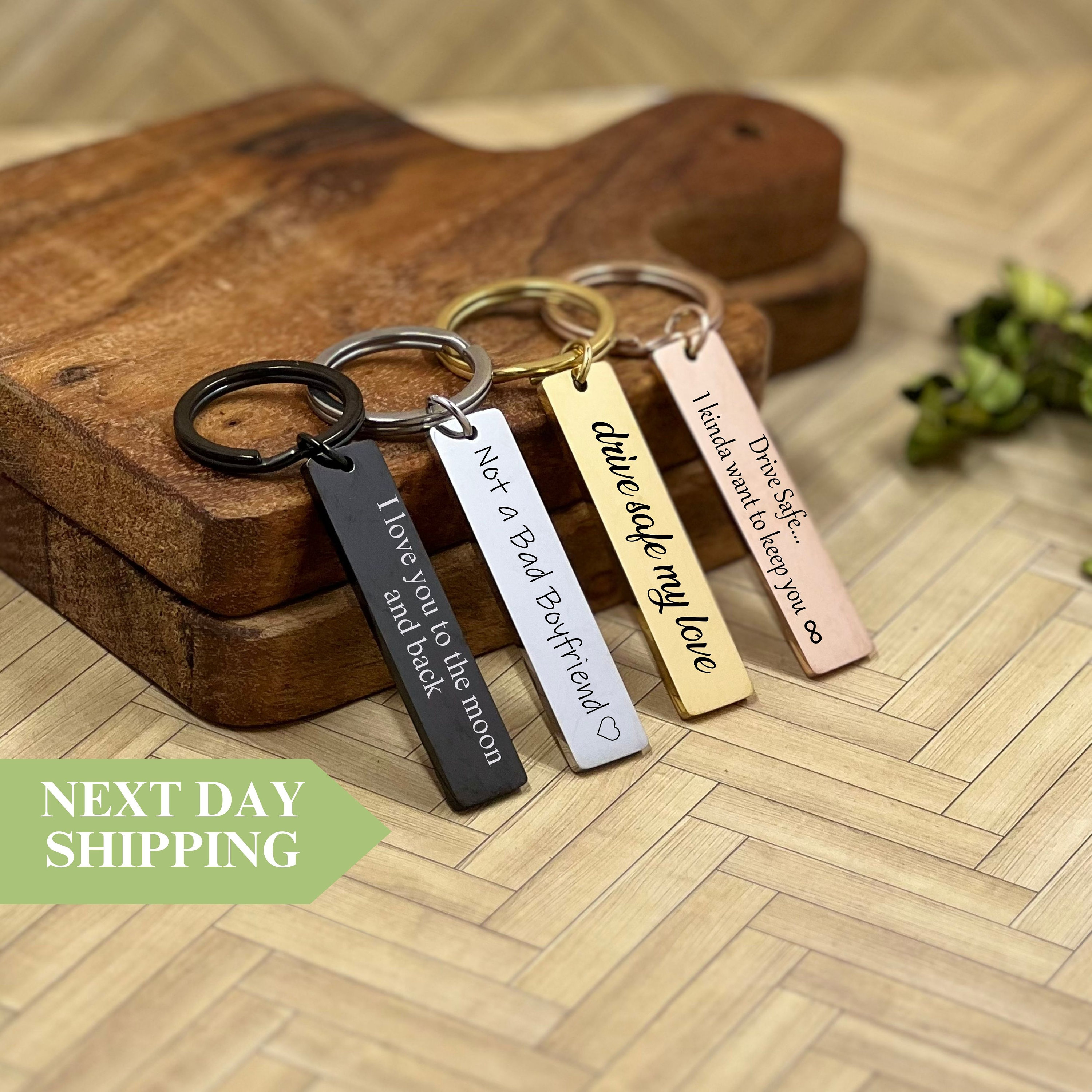 Drive Safe No One Else Will Tolerate Me - Personalized Leather Photo Keychain 1