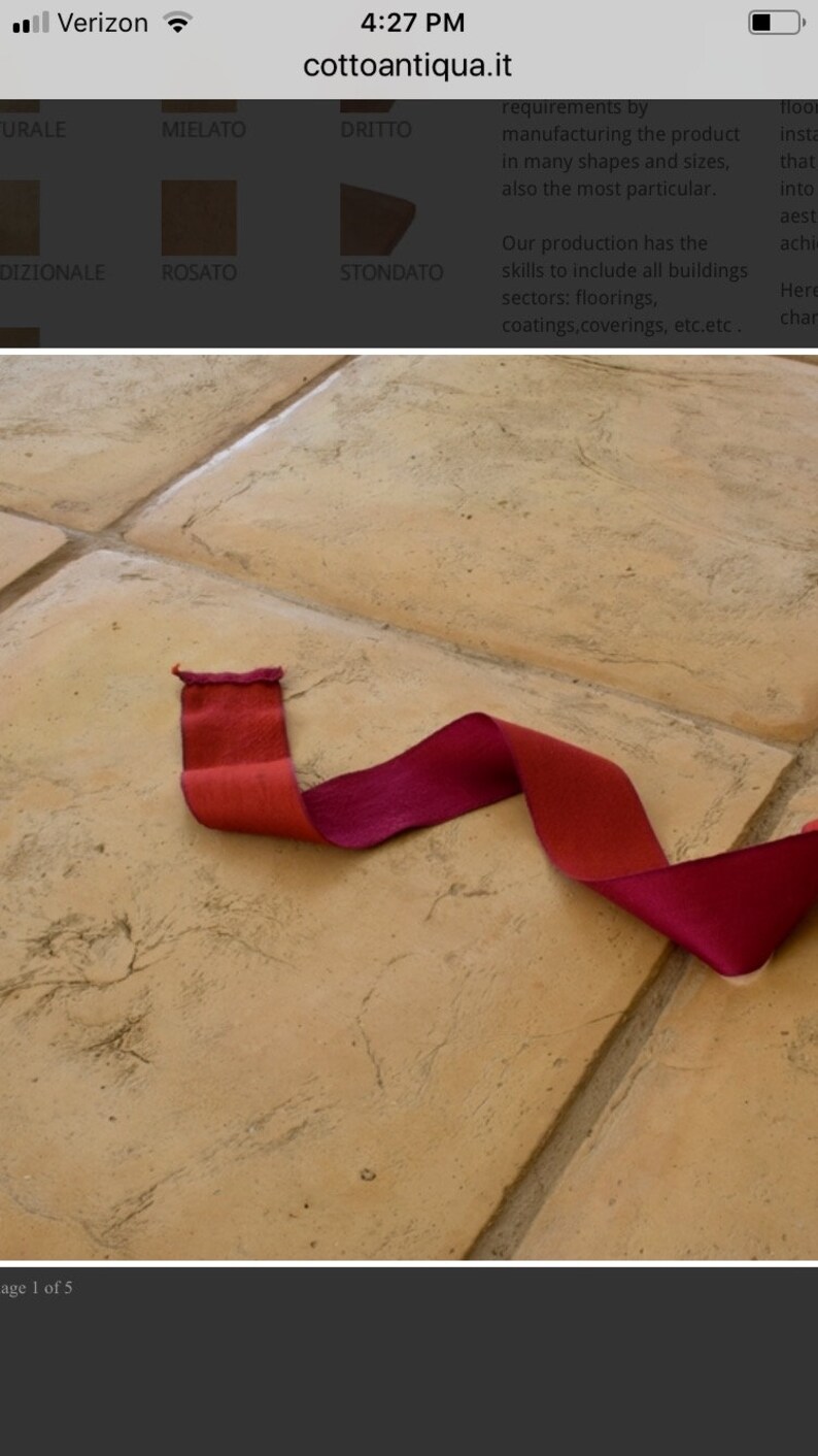 Florentine Finish Tuscan Terracotta tile