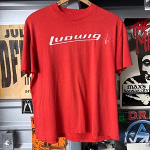 Vintage Ludwig Drums T-Shirt aus den 80ern