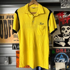 Koszula Hilton Bowling Vintage Chain Stitched Yellow Large