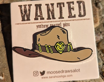 Cassidy Cowbow Hat Pin - Enamel Pins