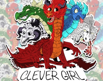 Clever Girl 3" Vinyl Sticker